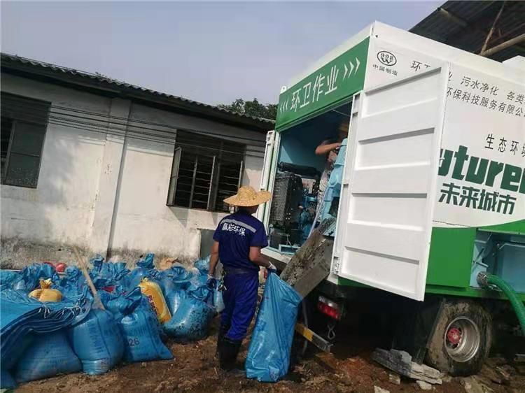 鄂城工业污泥压干处理